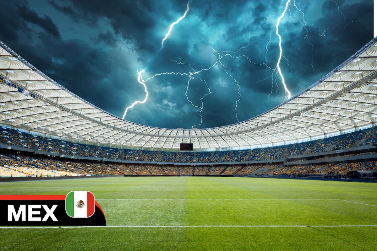 É oficial: tempestades e chuvas estão chegando na estreia do México na Copa do Mundo de 2026.