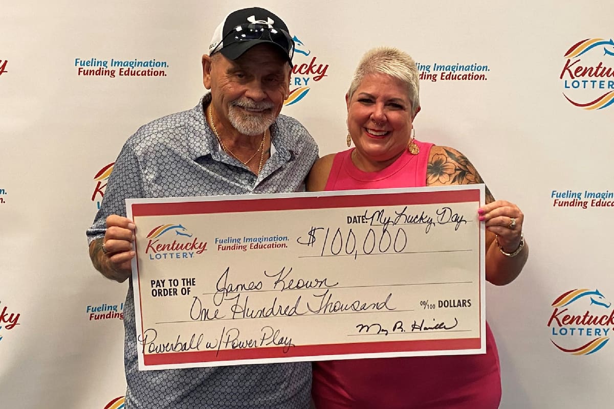 El hombre de Kentucky ganó la lotería de Powerball, un premio de US$100 mil