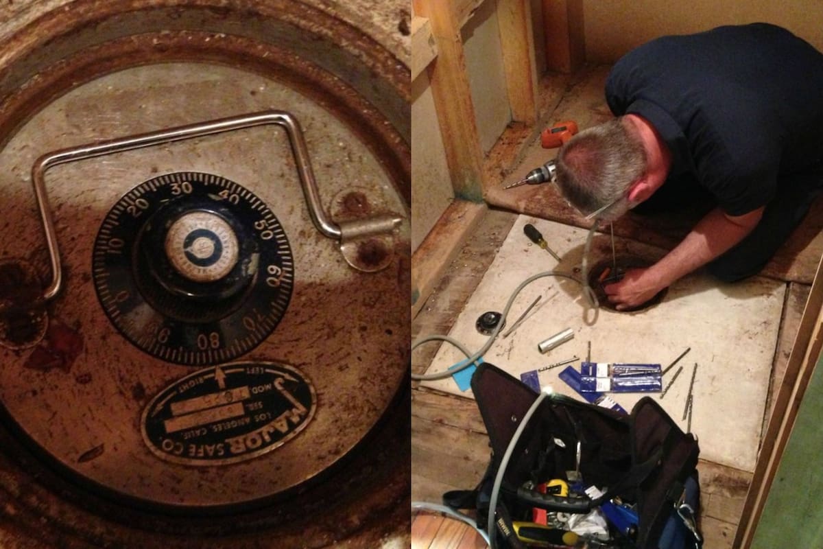 El hombre desenterró los tesoros al limpiar la granja de sus abuelos