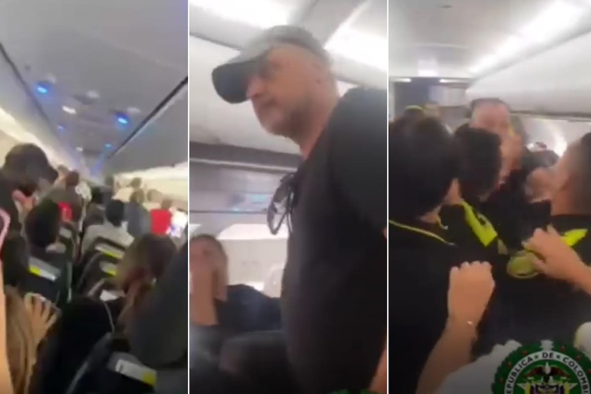 El hombre fue desembarcado de un avión en Colombia