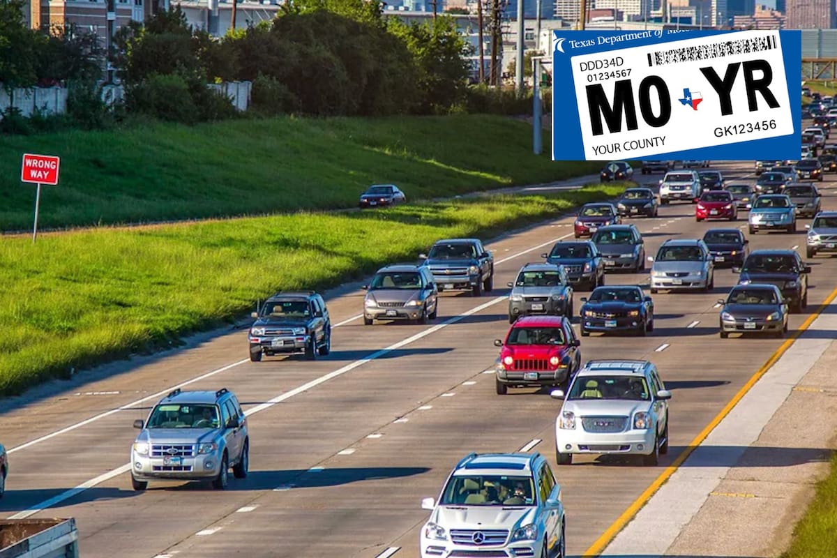 El hombre fue detenido por un sticker caducado en Texas