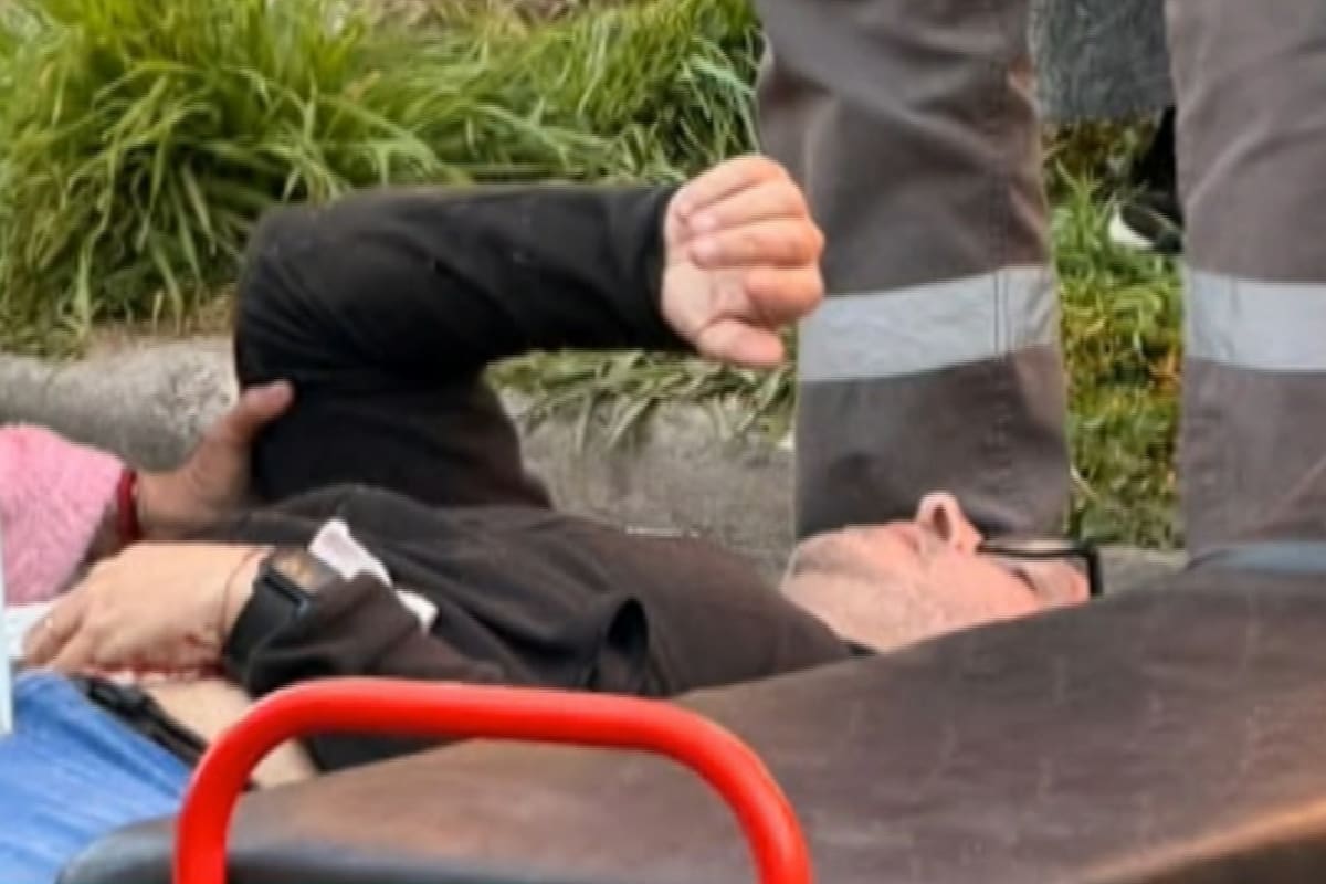 El hombre herido, en las inmediaciones de un colegio de El Palomar