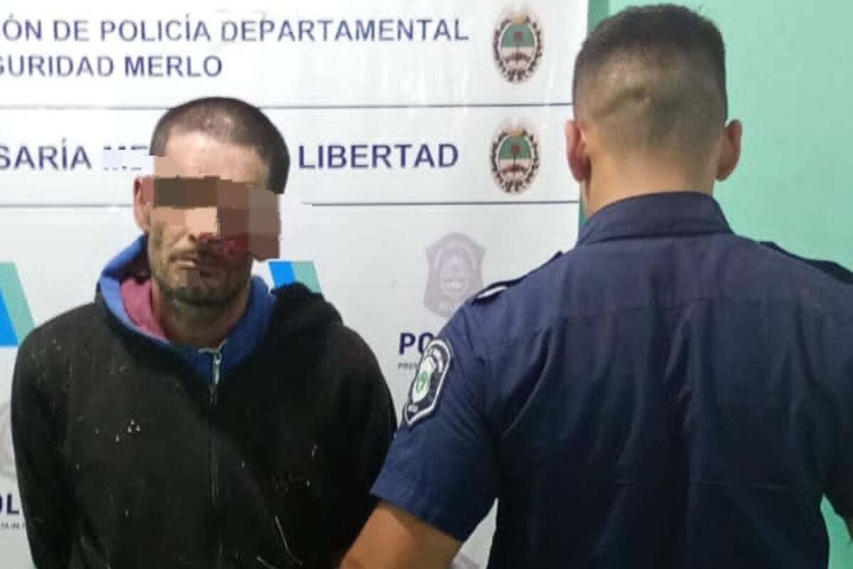 El hombre intentó escapar por un campo