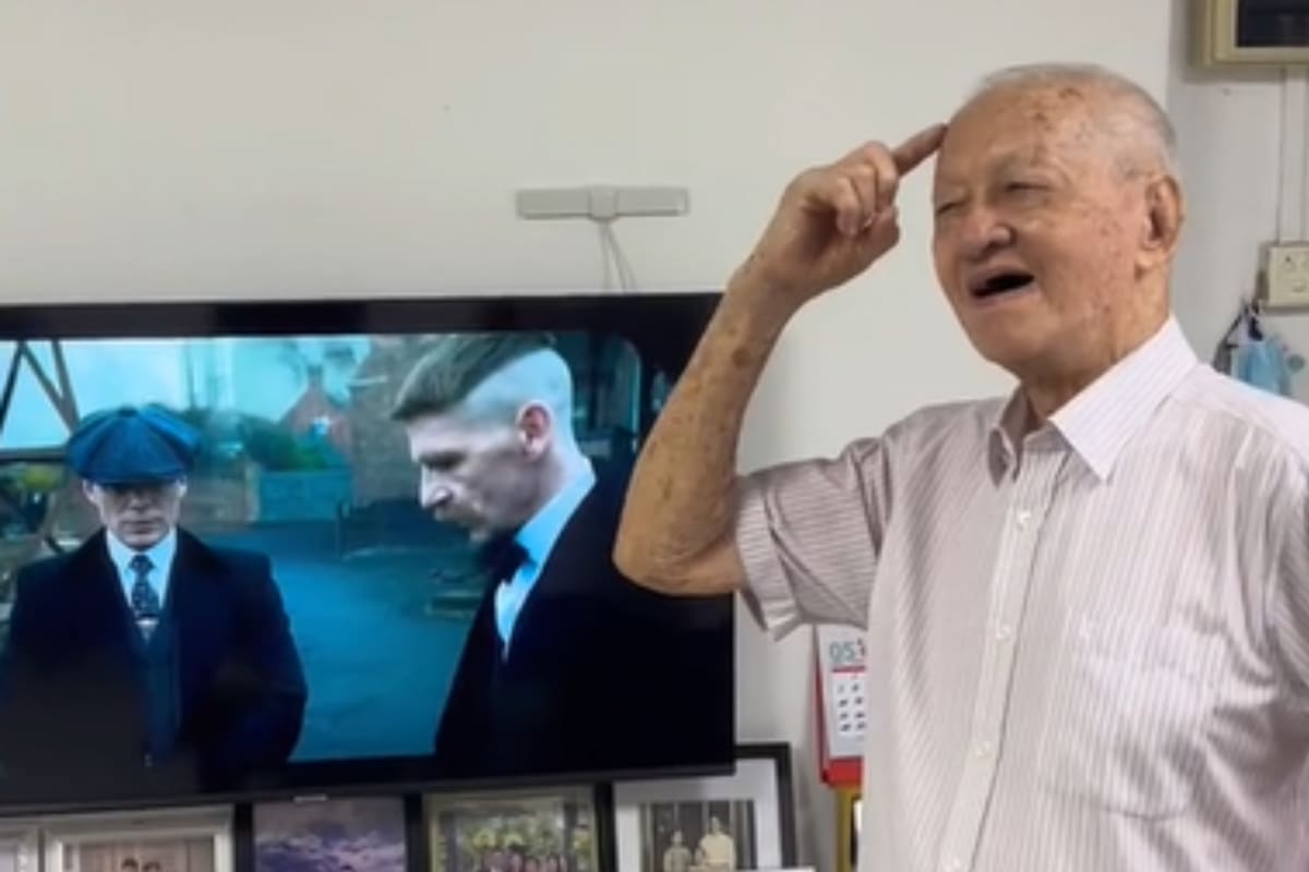 El hombre posó como los Peaky Blinders y se volvió viral (Captura video)