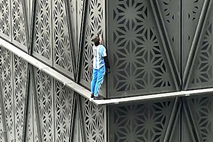 El hombre que escaló un edificio en Puerto Madero