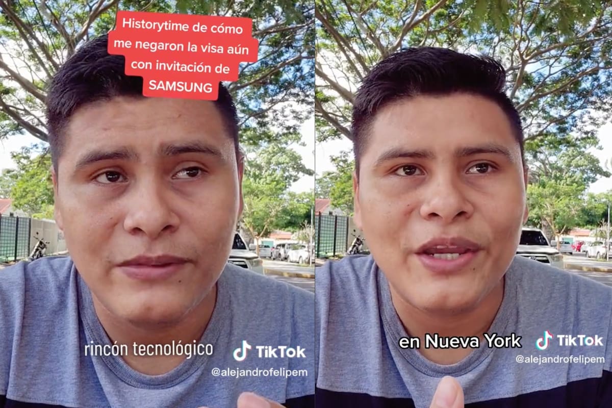 El hombre quedó perplejo luego de haber llevado todo lo que consideraba necesario para su entrevista consular