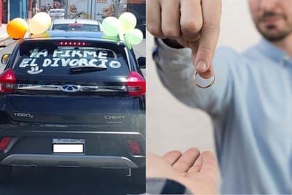 El hombre se divorció y salió a festejar por las calles de su ciudad