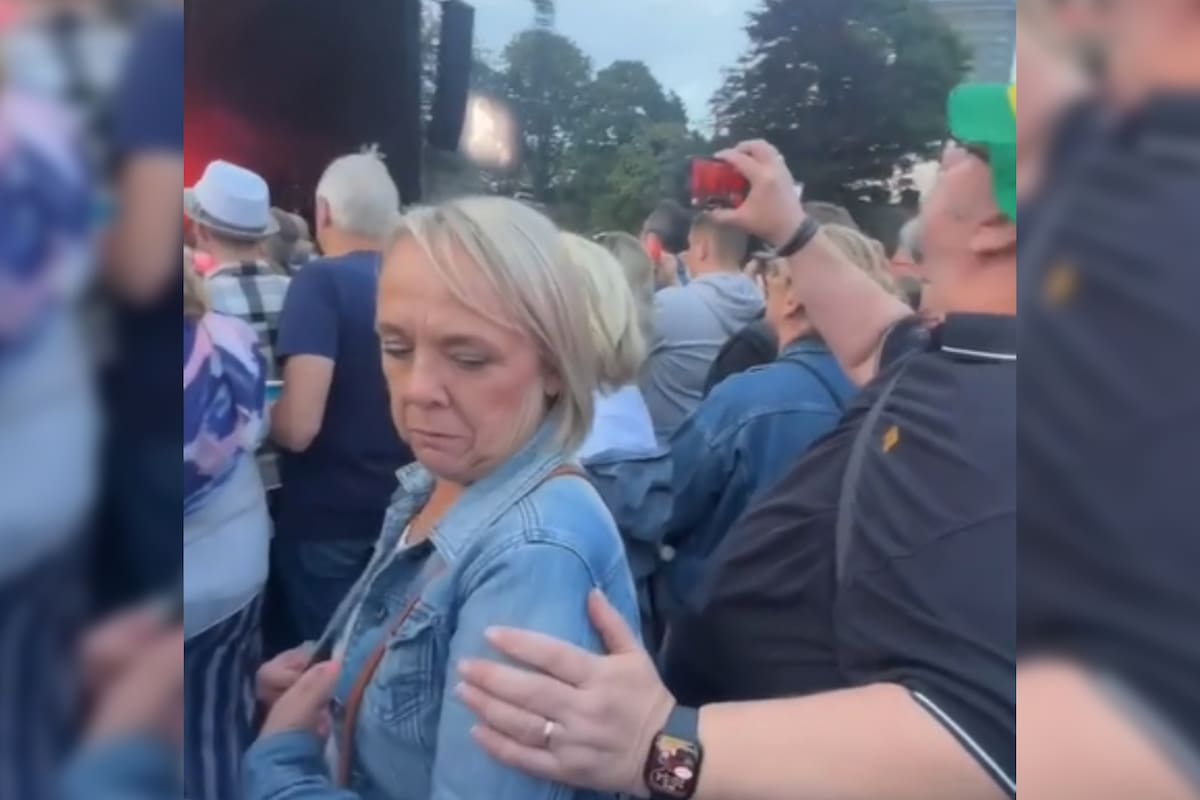 El hombre se equivocó de persona (Captura video)