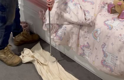 El hombre se horrorizó con el hallazgo (Foto: Captura de video)