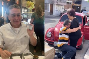 El hombre se reencontró con su mamá después de estar más de dos décadas en EE.UU.