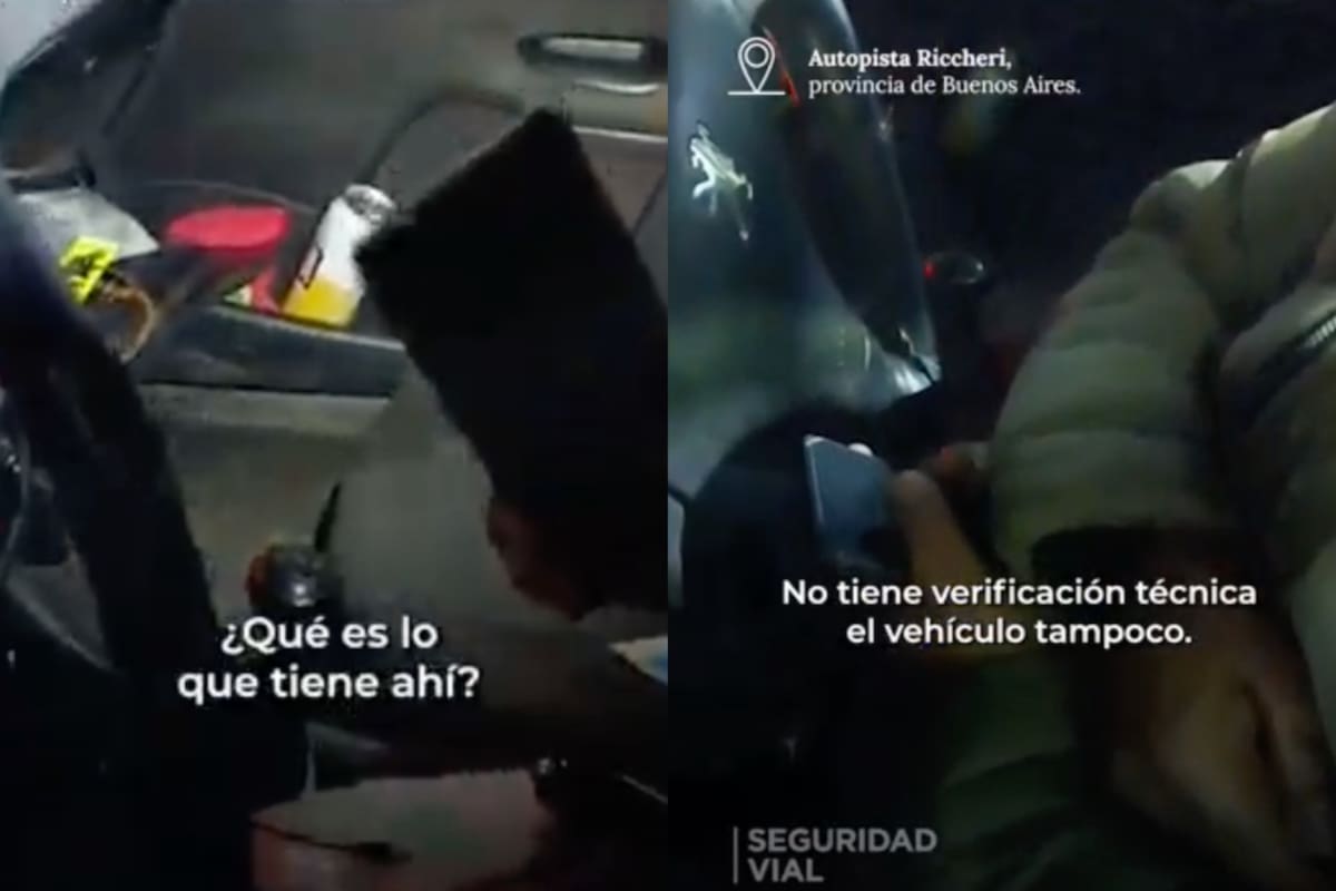 El hombre tenía una lata de cerveza dentro de su auto