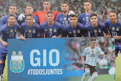 El homenaje a en apoyo a Gio Lo Celso (Foto Instagram @leomessi)