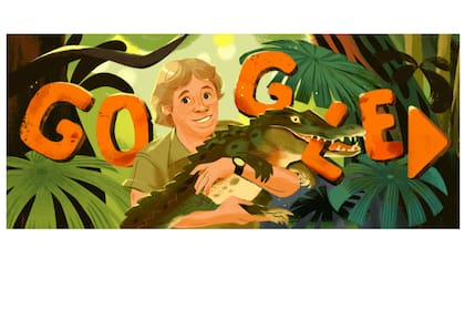 El homenaje de Google a Steve Irwin