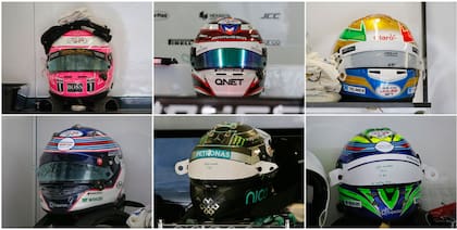El homenaje para Bianchi, en la pista y en los cascos