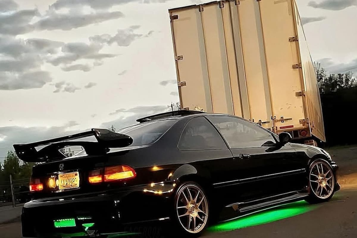 El Honda Civic coupé modificado que formó parte de la película Rápido y Furioso (2001)