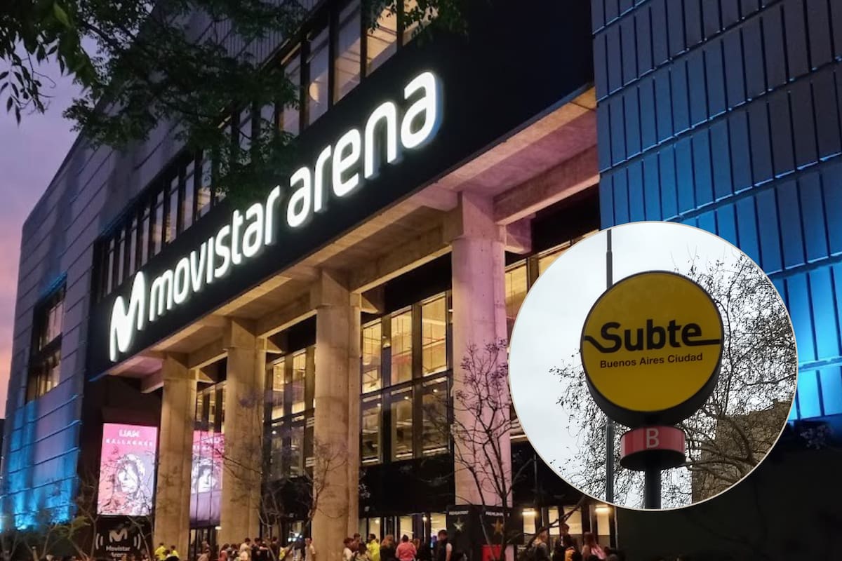 El horario del subte B para ir al Movistar Arena