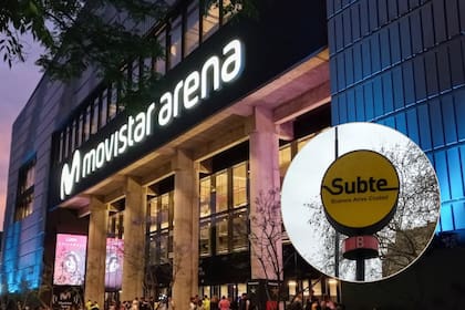 El horario del subte B para ir al Movistar Arena