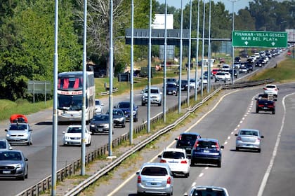 El horario pico camino a la costa se registró entre las 7 y las 9 de la mañana