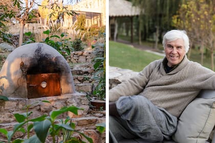 El horno de barro es el original, que estaba con el viejo rancho de 200 años. Los dueños lo reconstruyeron y ahora lo usan para hacer chivitos y asados.