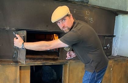 El horno del restaurante fue diseñado especialmente para este proyecto.