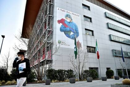El hospital de Bergamo, en Italia