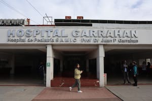 El hospital Garrahan el día después de la Noche de las velas en el Obelisco.