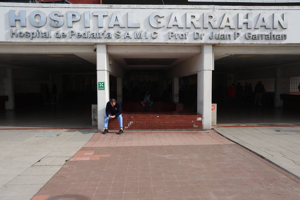 El hospital Garrahan, la semana pasada, el día después de la Noche de las velas en el Obelisco