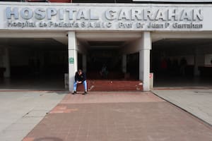 El hospital Garrahan, la semana pasada, el día después de la Noche de las velas en el Obelisco