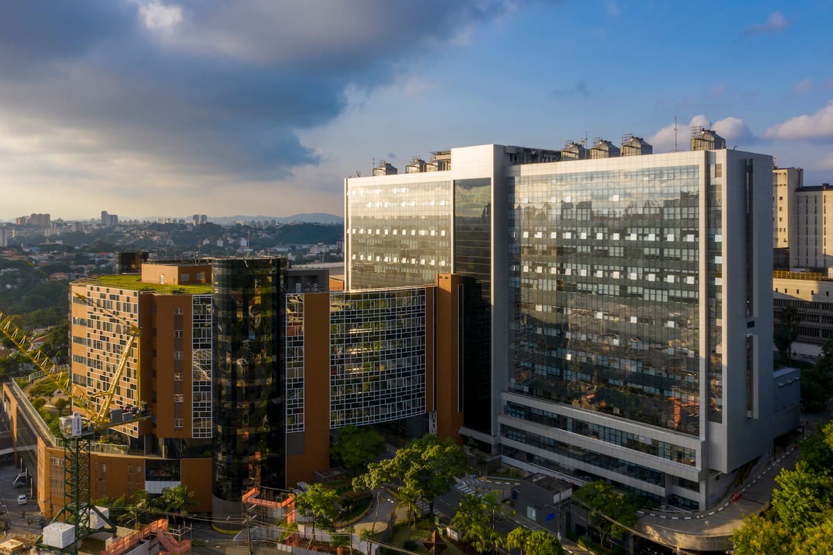 El Hospital Israelita Albert Einstein, en Morumbí