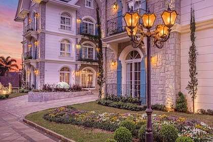 El hotel está en Gramado, Brasil