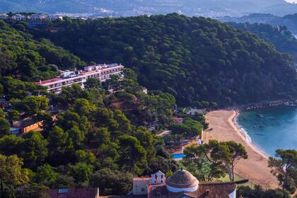 El hotel Santa Marta, donde se alojó Lionel Messi con su familia.