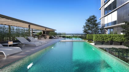 El hotel tendrá una pileta en su terraza.