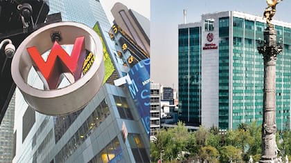 El hotel W en Times Square (Izq.) y el Maria Isabel Sheraton en Ciudad de México son algunas propiedades de Starwood