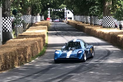 El Huayra de Ricardo Zeziola girando en Goodwood (gentileza Motor1)