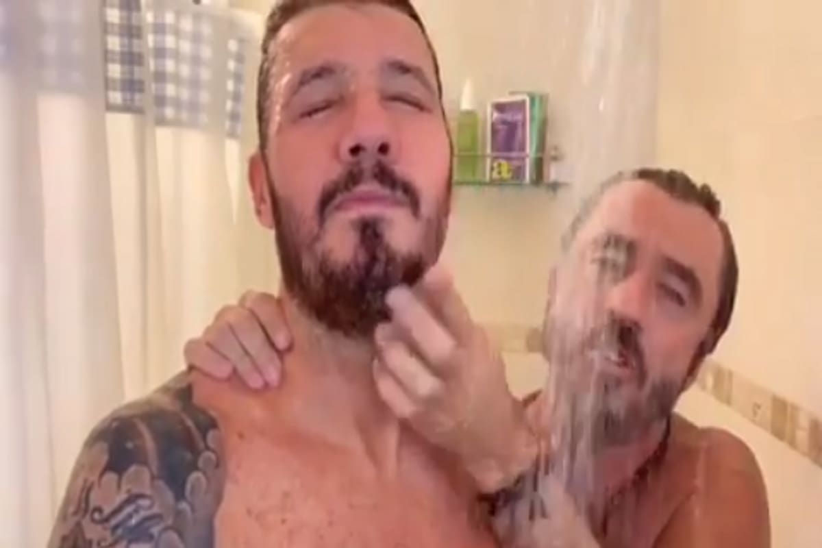 El humorista invitó al conductor de Showmatch a su ciclo #reportajeacalzónquitado Crédito: Instagram Pablo Granados