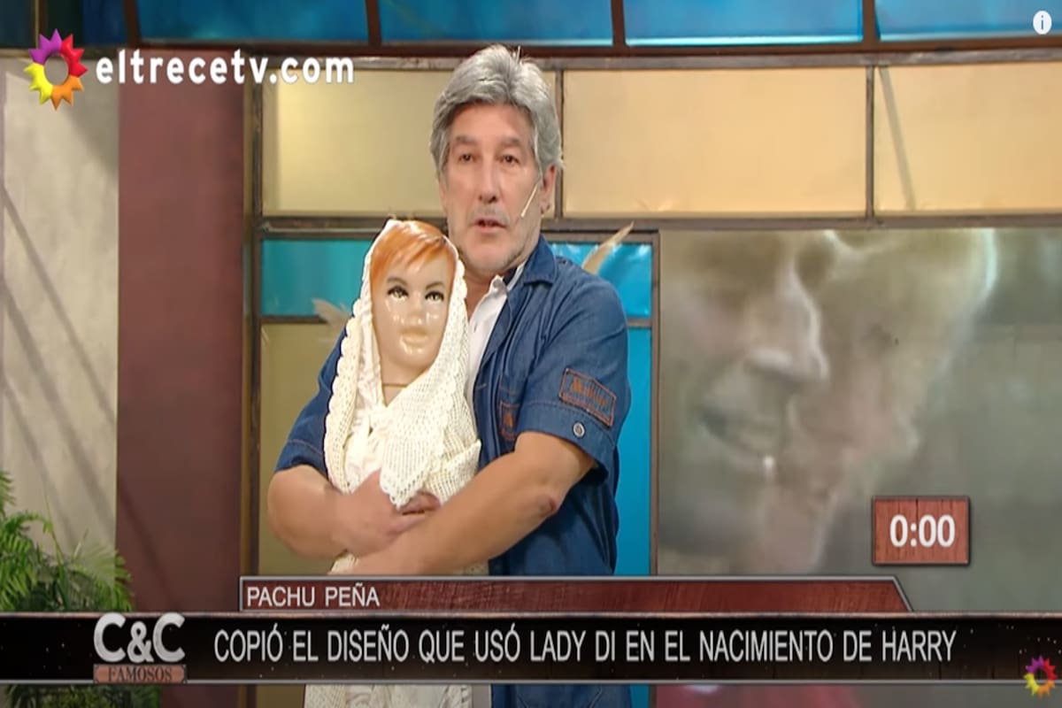 El humorista utilizó un muñeco para representar al príncipe Harry. Fuente: El Trece