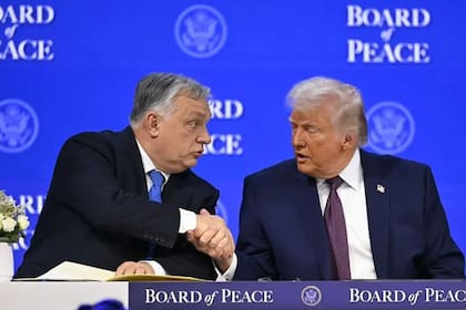 El húngaro Viktor Orban, junto al presidente Trump