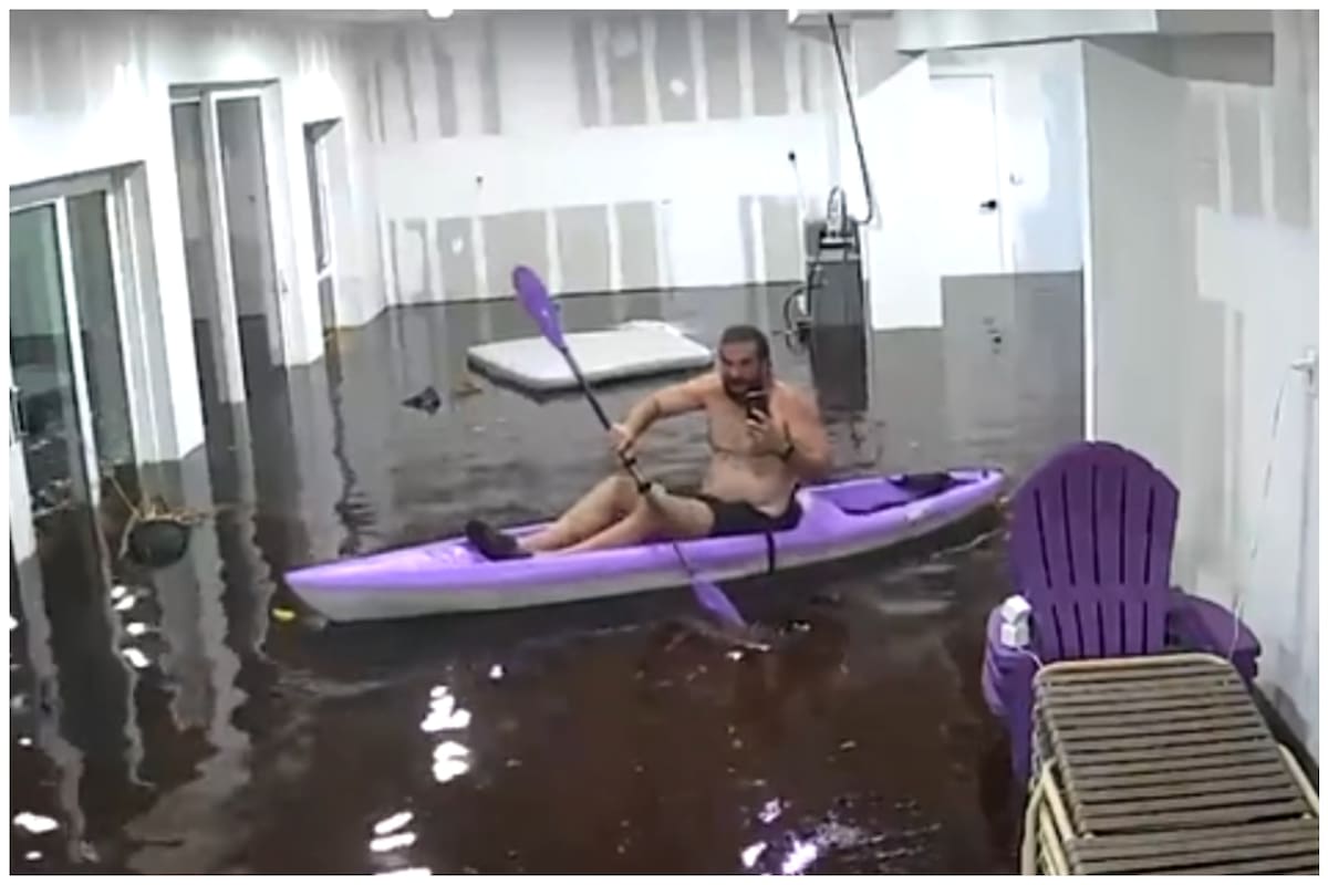 El huracán Helene provocó inundaciones en las casas de los residentes en Tampa