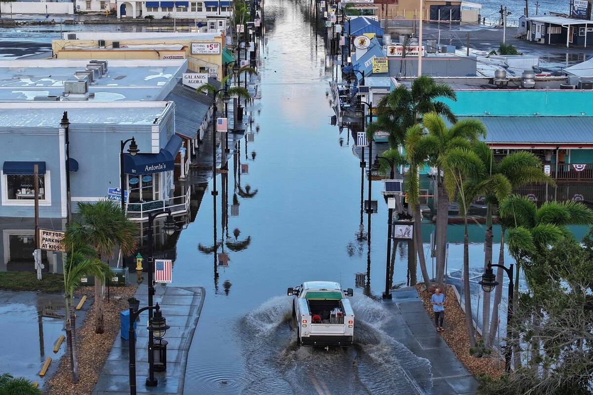El huracán Helene provocó inundaciones históricas en Florida, Georgia y otros estados del sureste de EE.UU. Joe Raedle/Getty Images/AFP (Photo by JOE RAEDLE / GETTY IMAGES NORTH AMERICA / Getty Images via AFP)