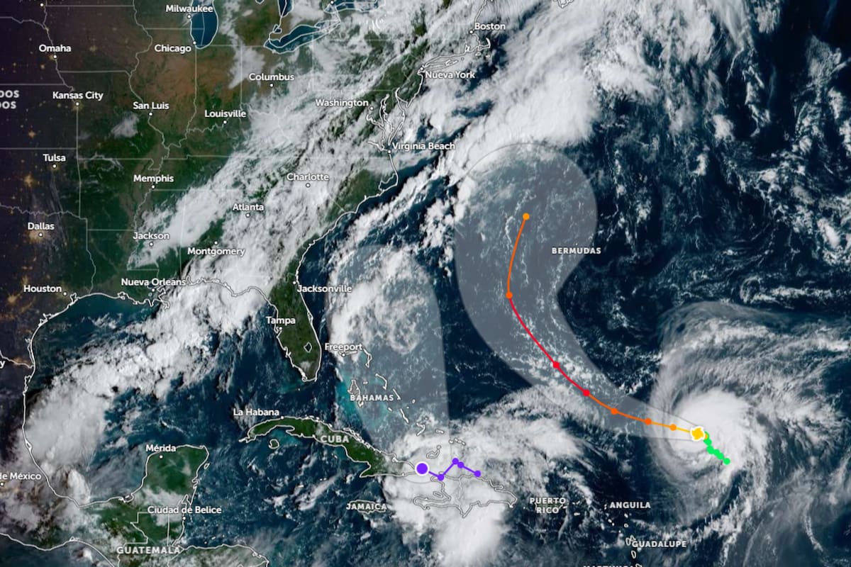 El huracán Humberto se localiza en el Atlántico central, mientras una nueva perturbación en el Caribe tiene un 90% de probabilidad de desarrollo