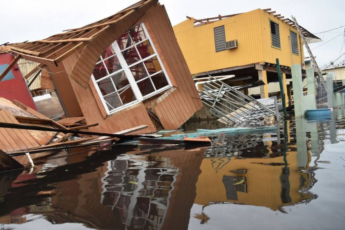 El huracán María en septiembre de 2017 devastó Puerto Rico.