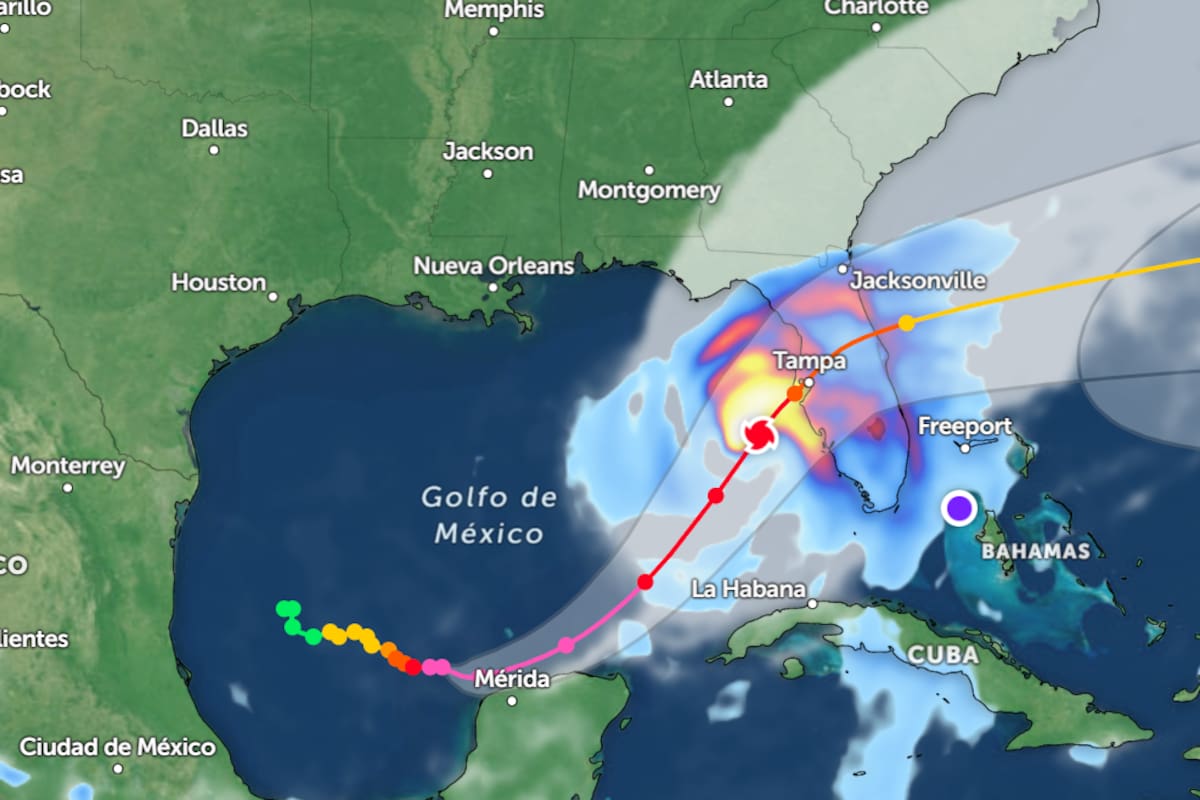 El huracán Milton escaló a categoría cinco