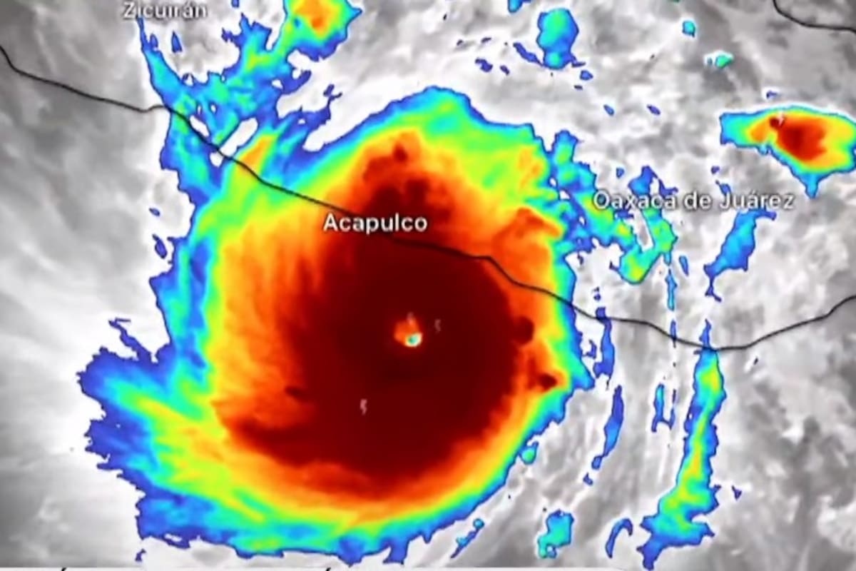 El huracán Otis escaló desde categoría 3 a 5