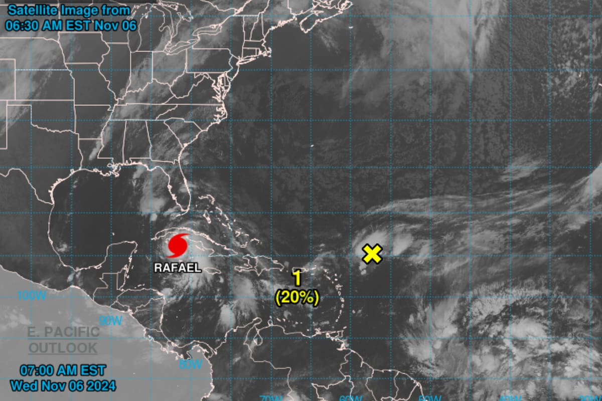 El huracán Rafael, con vientos de hasta 160 km/h, se aproxima al Golfo de México, donde podría impactar en Texas y Luisiana