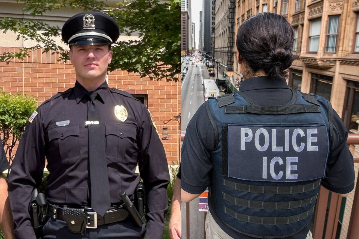 El ICE detuvo a un oficial de policía de un suburbio de Chicago, que trabaja en el departamento desde enero
