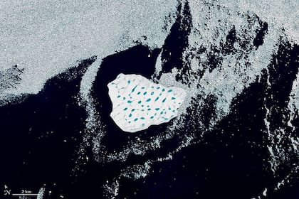 El iceberg era equivalente a aproximadamente cinco veces la superficie de Central Park