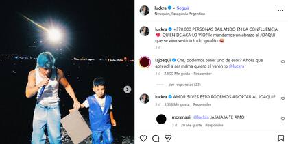 El ida y vuelta de La Joaqui y Luck Ra que expuso sus ganas de ser padres