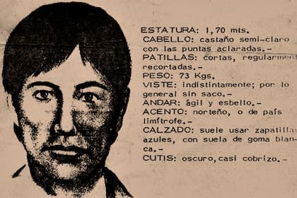 El identikit con el cual lo buscaba la policía