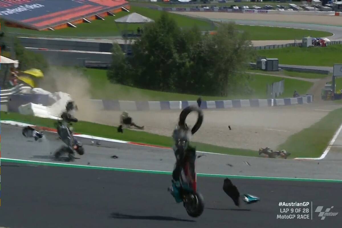 El impactante accidente en Austria, por el MotoGP