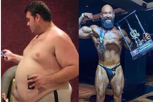 El impactante cambio físico de Leonardo Machado, fisicoculturista brasileño